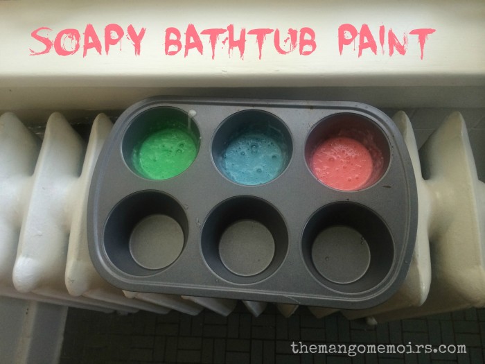 Soapy Bathtub Paint // The Mango Memoirs