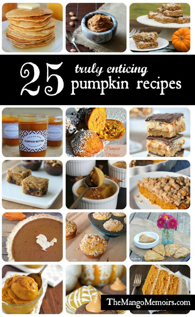 25 Enticing Pumpkin Recipes