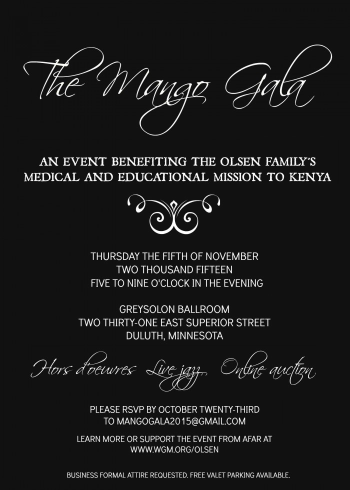 Mango Gala Invite